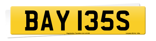 Registration number BAY 135S